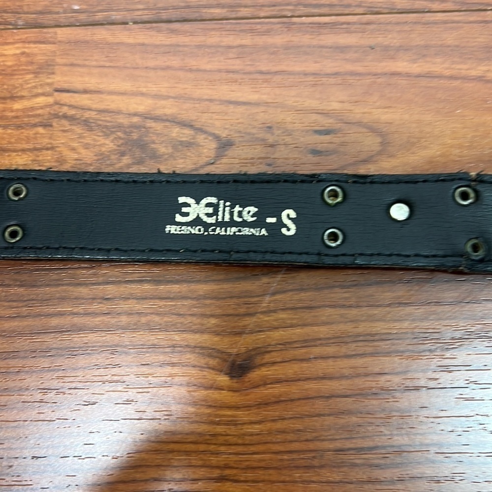 Elite Abstract Print Belt with Silver Tone Accents Sz Small - Picture 5 of 11